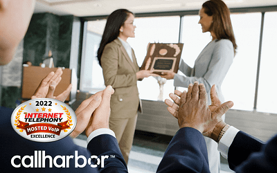CallHarbor Awarded 2022 INTERNET TELEPHONY Hosted VoIP Excellence Award